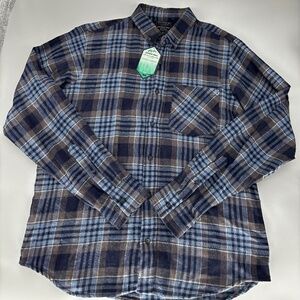 TWO PACK Jackson Hole Yarn Dyed Flannel Button Down Shirt Mens Size Medium 052